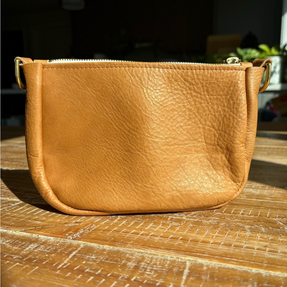 KMM scratch and dent Polo Tan Utica Mini Crossbody